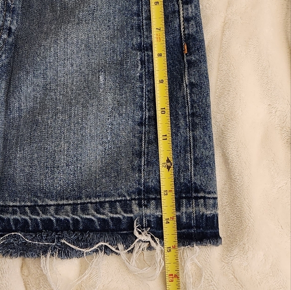 Ralph Lauren denim and supply mini denim skirt distressed size 27 - Picture 7 of 7